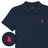 Jaguar Guitar Embroidered Polo Shirt