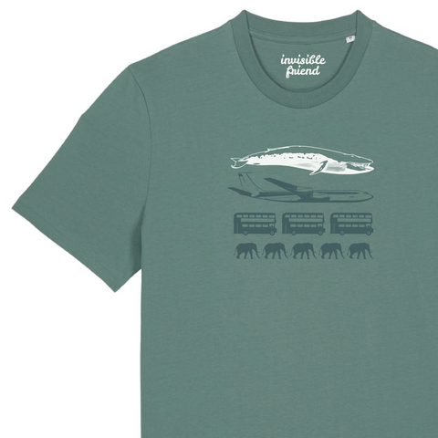 Blue Whale Size T Shirt