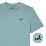 Dog Walk Embroidered T Shirt