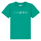 Footballs Through History T Shirt - Kids