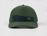 Midnight Bike and Tent Trucker Cap