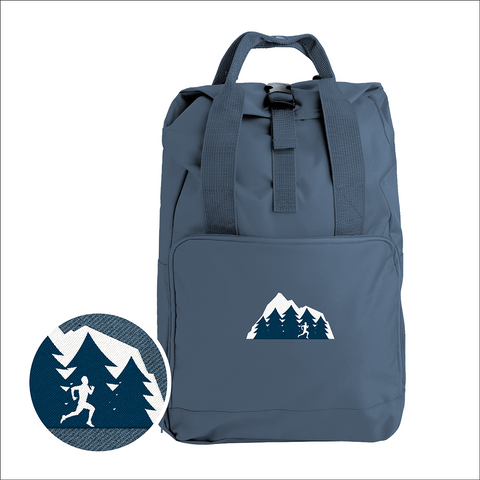 Wild Running Embroidered Rolltop Backpack