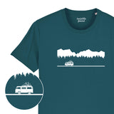 Classic Camper Van Mountains T Shirt