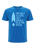 surf plastic t-shirt